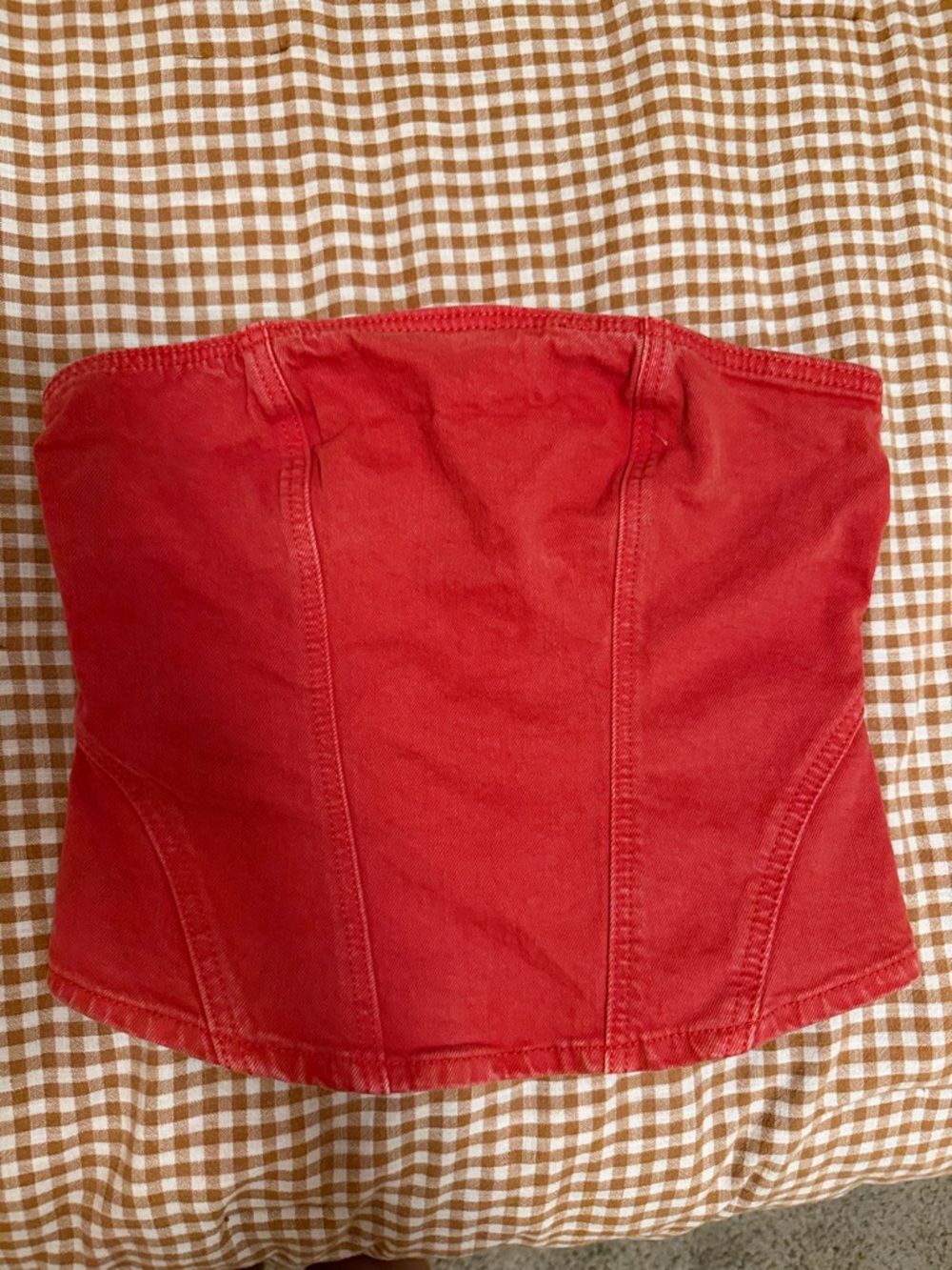 Universal Thread Red Strapless Crop Top